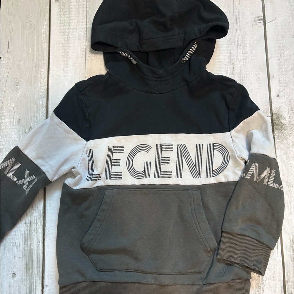 5/$25 George Black and Gray Legend Hoodie